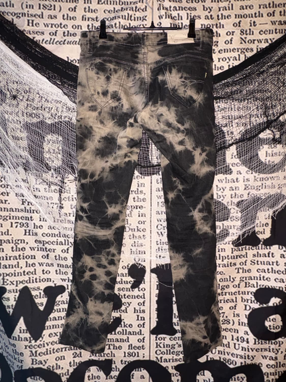 tie dye grey slim jeans  상품이미지5