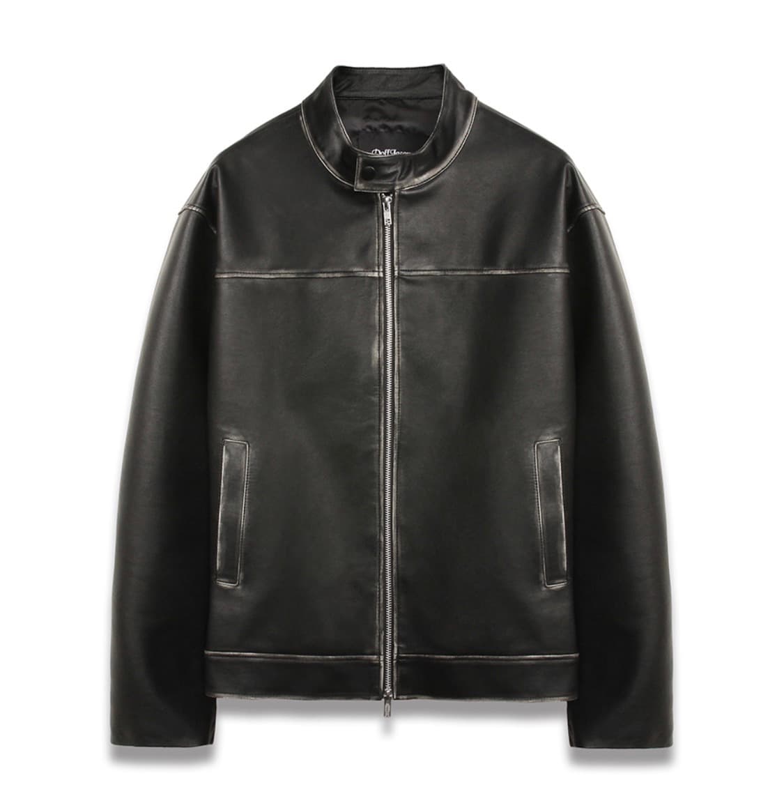 도프제이슨 워싱레더 바이커 자켓 M 블랙 상품이미지1