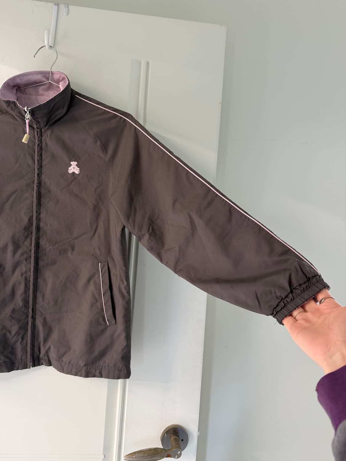 일본빈티지 하구미 잔체크 리버시블 바람막이 상품이미지7