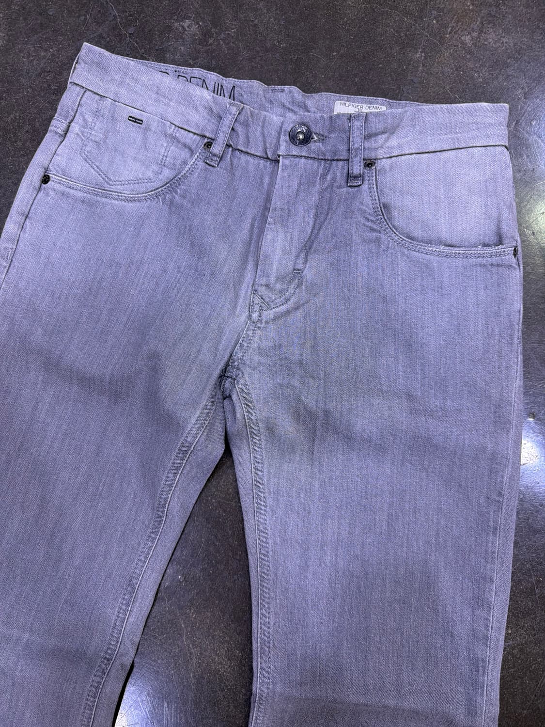 타미힐피거 그레이 워싱 네이트 스키니 슬림 스터드 데님팬츠 32 상품이미지3