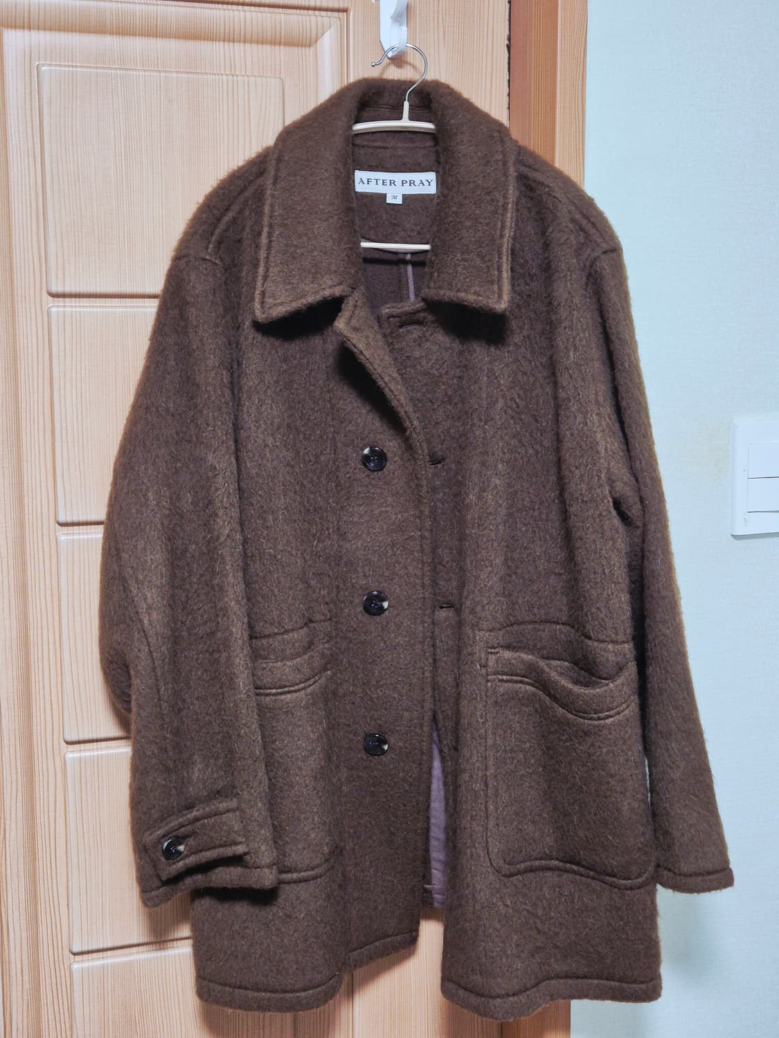 애프터프레이 미드 코트 브라운 상품이미지1