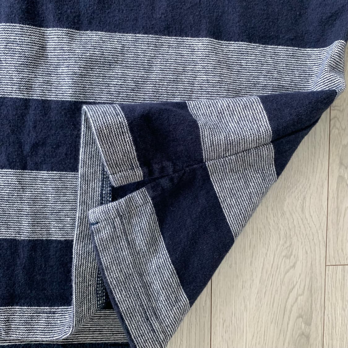 콜롬비아니트 크루넥 스트라이프 럭비 티셔츠 made  in usa 상품이미지2