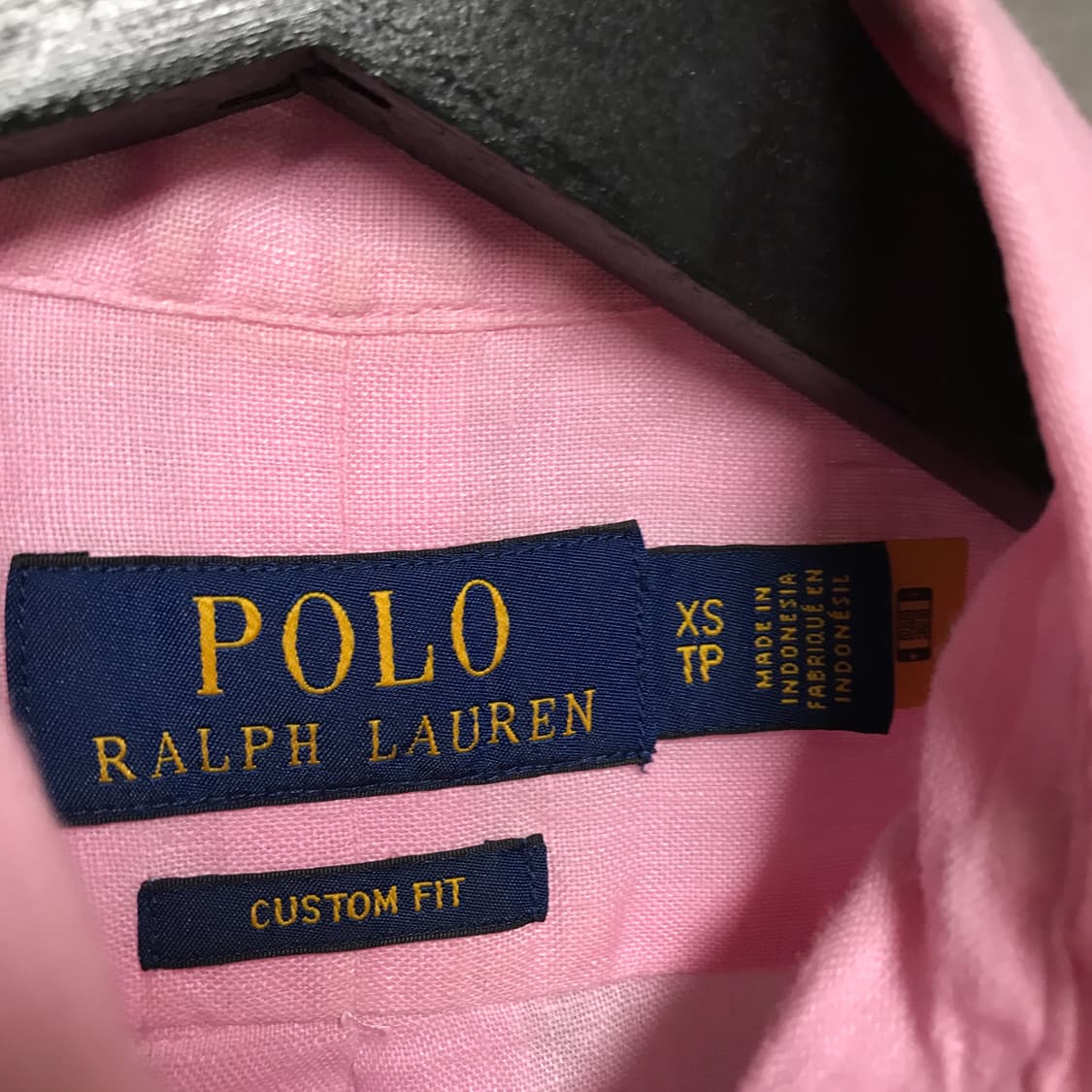 폴로 랄프로렌 QR 린넨 셔츠 핑크 XS(W) 상품이미지5