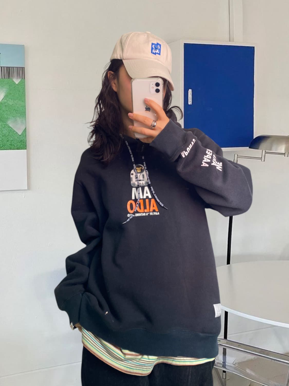 에이프 후드티 (Man XL) 상품이미지1