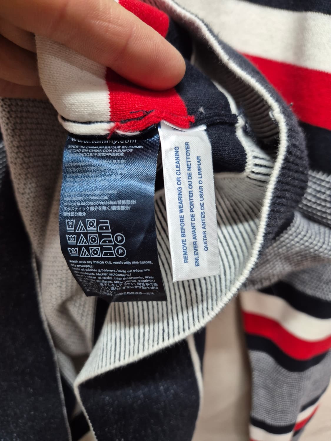 타미 스트라이프 니트 상품이미지3