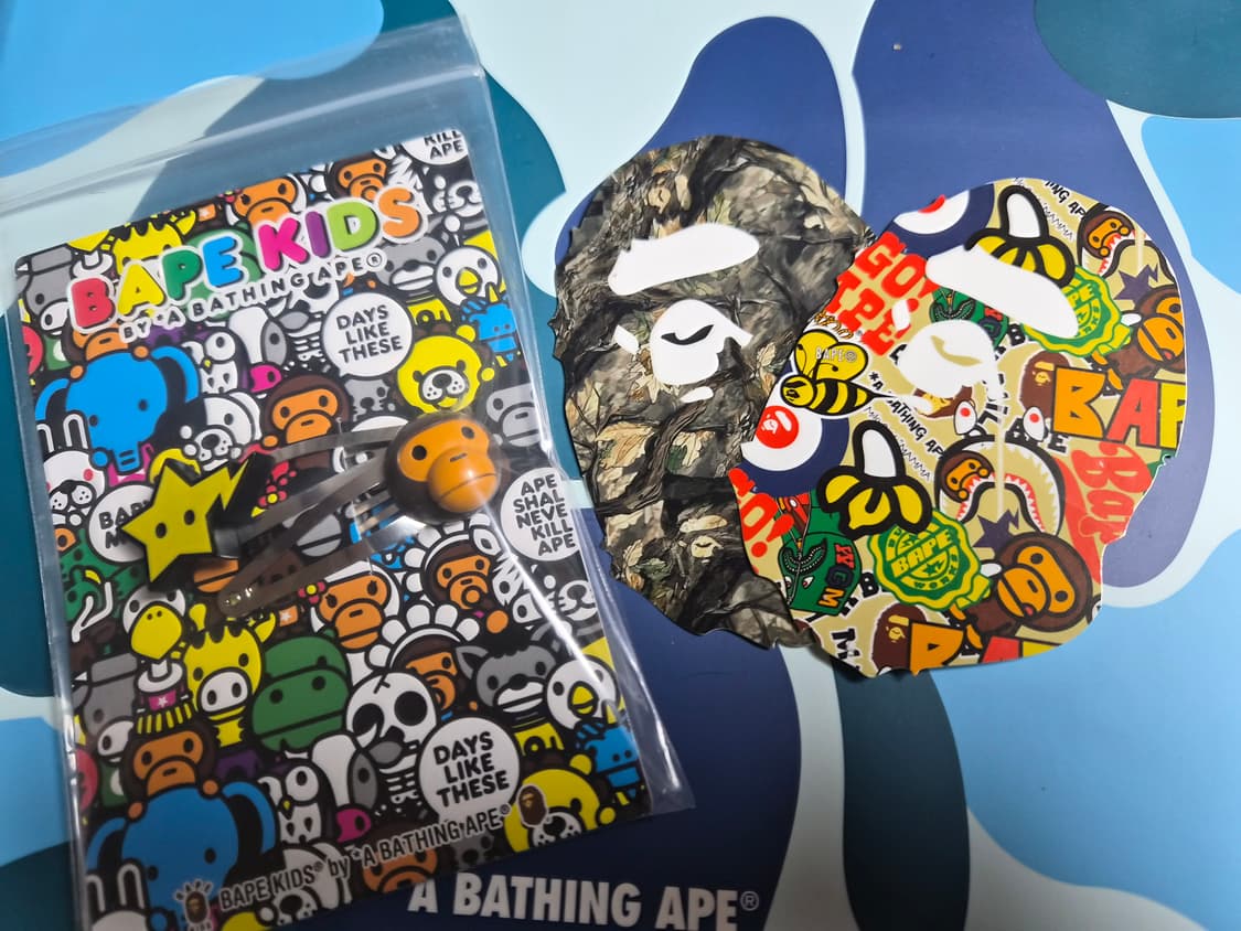 베이프 정품 베이비 마일로 헤어 클립 셋트 머리핀 상품이미지2