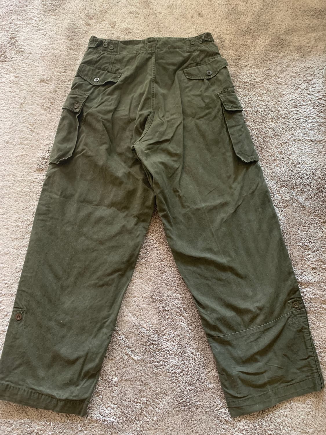 50s vtg 빈티지 벨기에군 카고 팬츠 상품이미지2