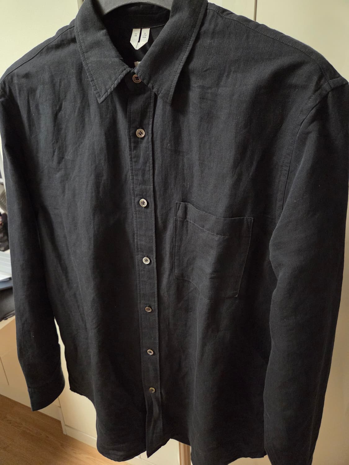 아르켓 Arket 린넨 셔츠 블랙 상품이미지3