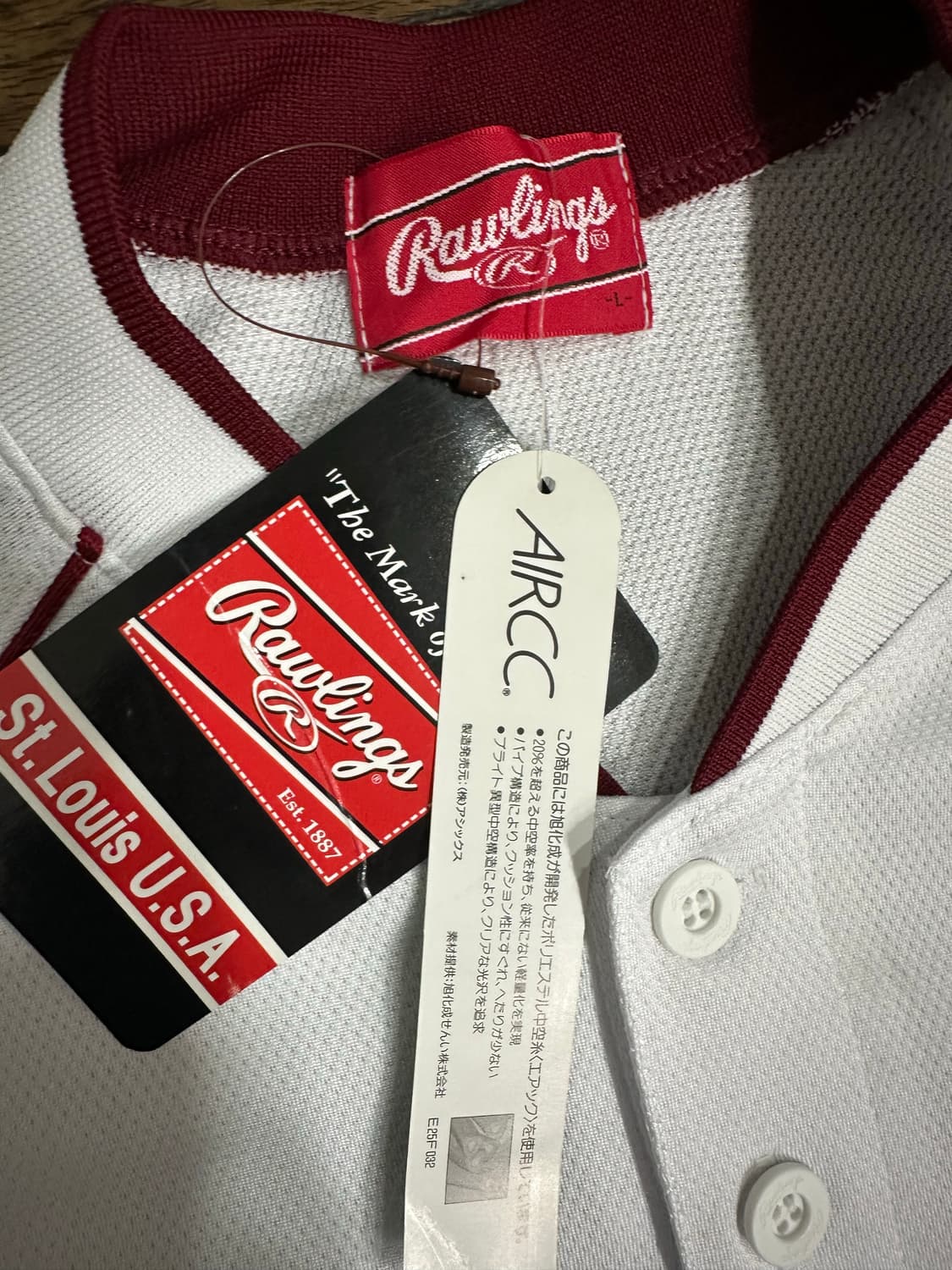 롤링스  Rawlings 베이스볼 저지 L 새제품 일본판 상품이미지4