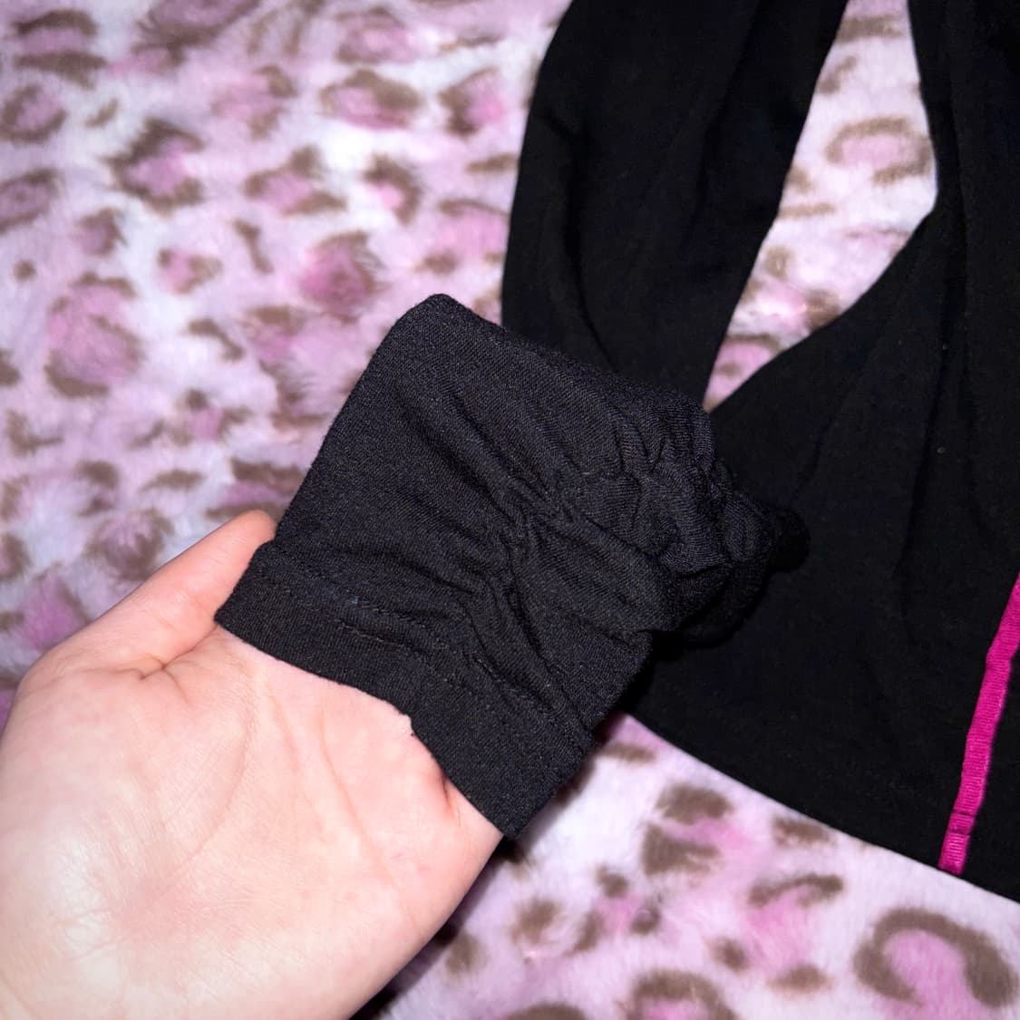 ma*rs 마즈 탑 갸루 블랙 핑크 아게하 상품이미지3