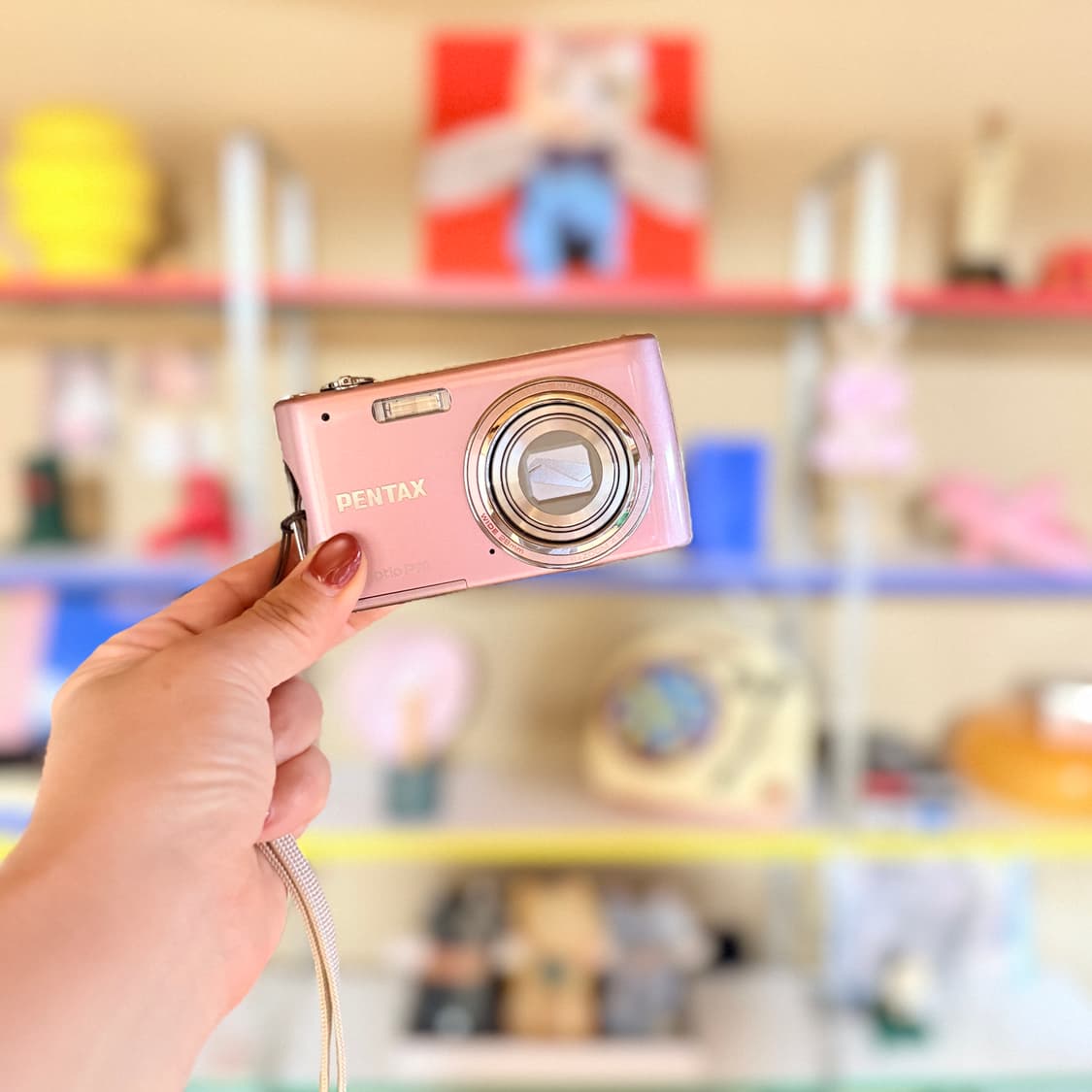 🍓딸기우유맛/미품 풀박스🍓펜탁스 옵티오 P70 핑크 상품이미지8