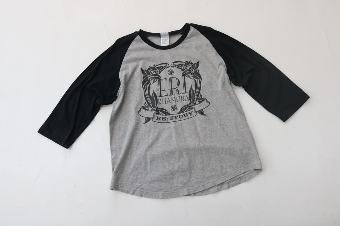 ERI KITAMURA 에리 키타무라 빈티지 래글런 7부 티셔츠 (L) 상품이미지2