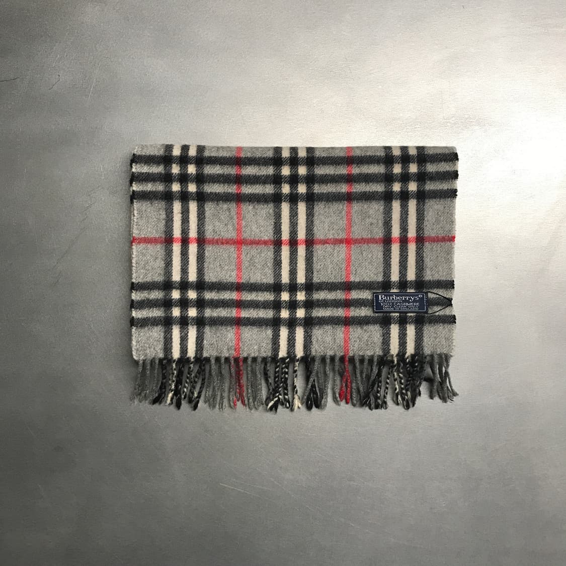 버버리 정품 캐시미어 머플러 그레이 상품이미지2
