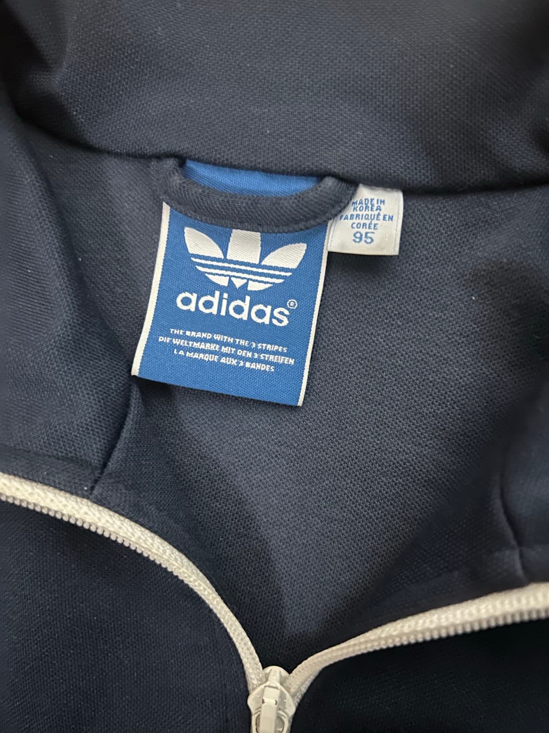 아디다스 유로파 삼선 트랙탑 져지 네이비 상품이미지2
