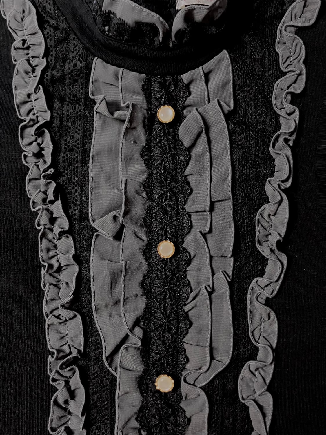 axes femme 엑시즈팜 프릴 레이스 블라우스 상품이미지3