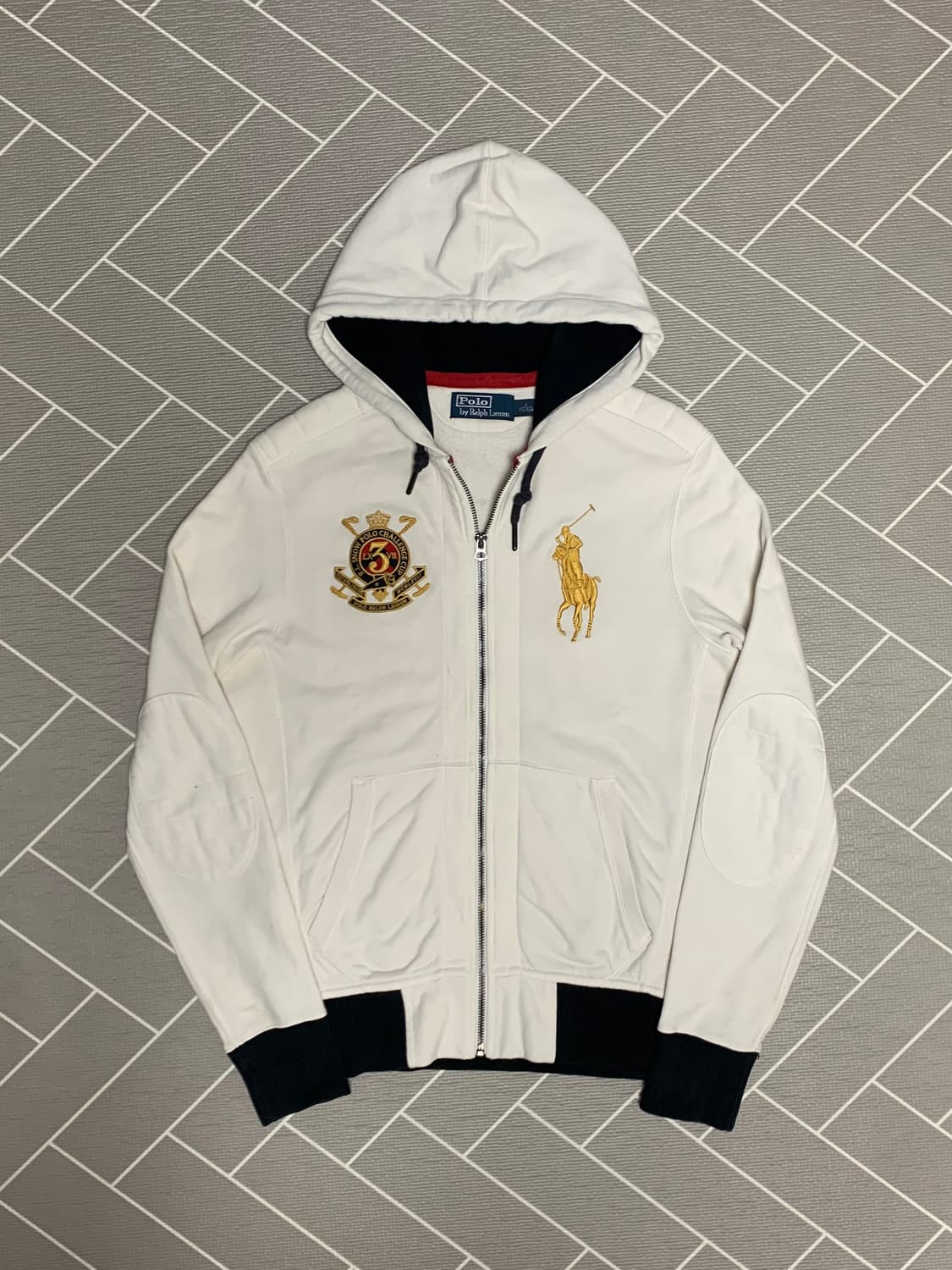 폴로 빅포니 후드집업 화이트 상품이미지2