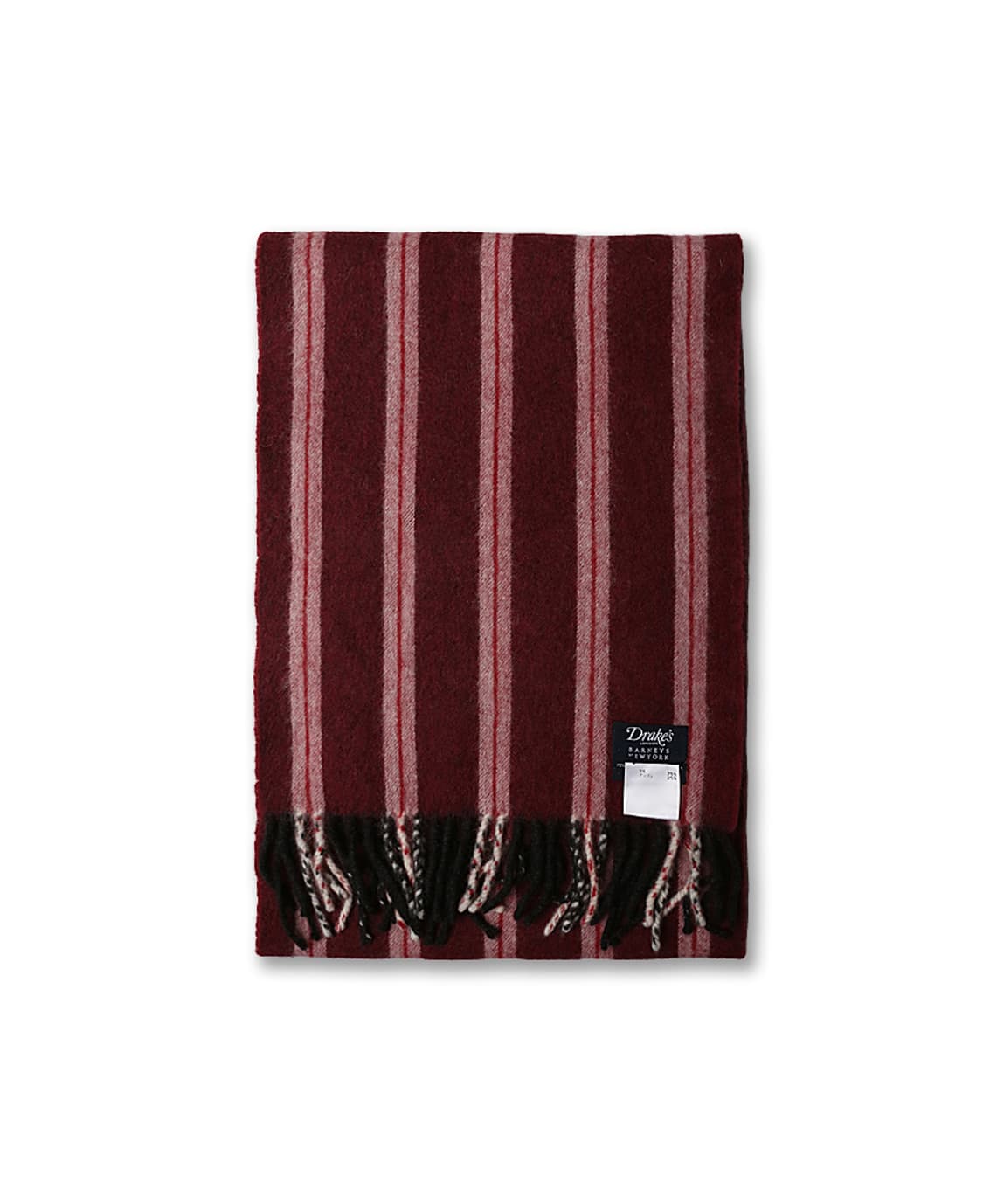 드레익스 [Drake's] 울 앙고라 스트라이프 리버시블 러블리 머플러 상품이미지2