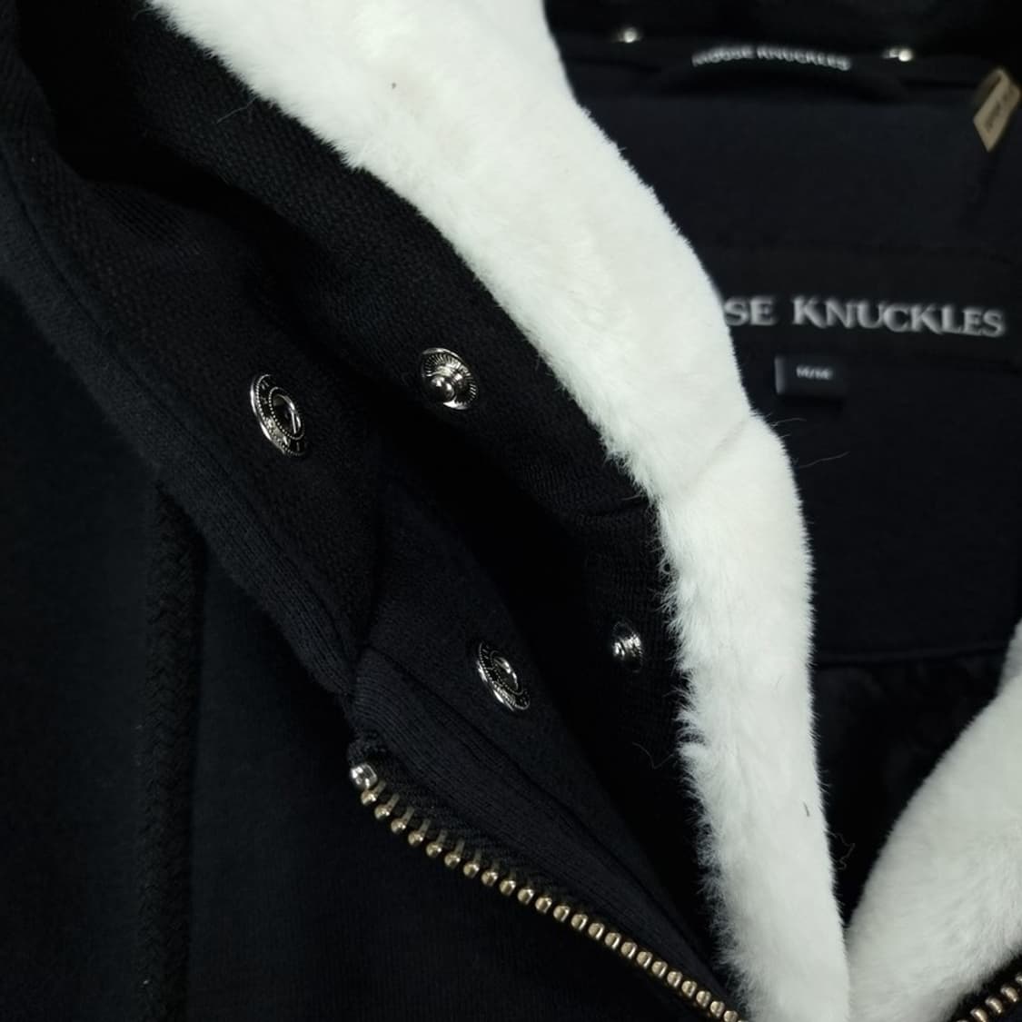 [무스너클] 버니스웨터 후드 집업 블랙 P01518 상품이미지6