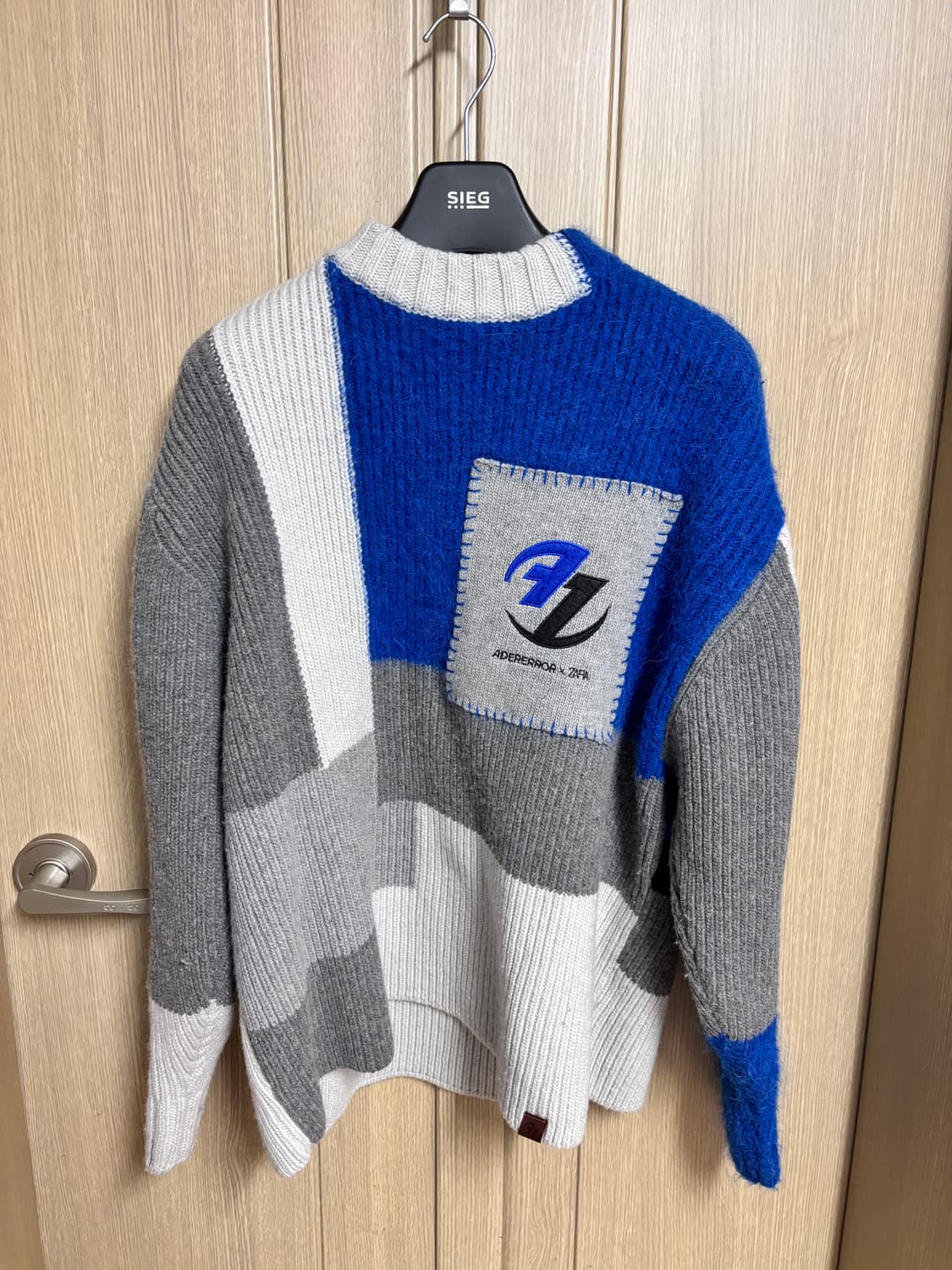 자라 x 아더에러 패치워크 오버사이즈 니트 스웨터 멀티컬러 상품이미지1