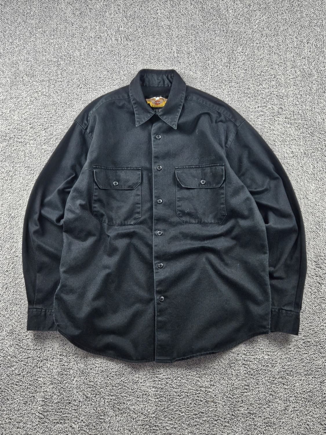 할리 데이비슨 포켓 베이직 코튼 바이커 셔츠 ( L ) / 10716 상품이미지1