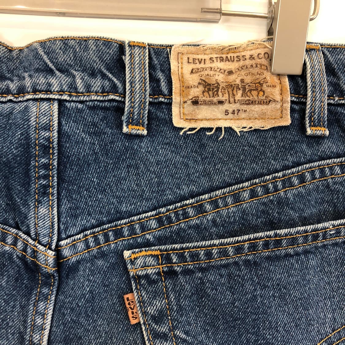 90s USA 리바이스 547 오렌지탭 루즈핏 청바지 34 인치 상품이미지3