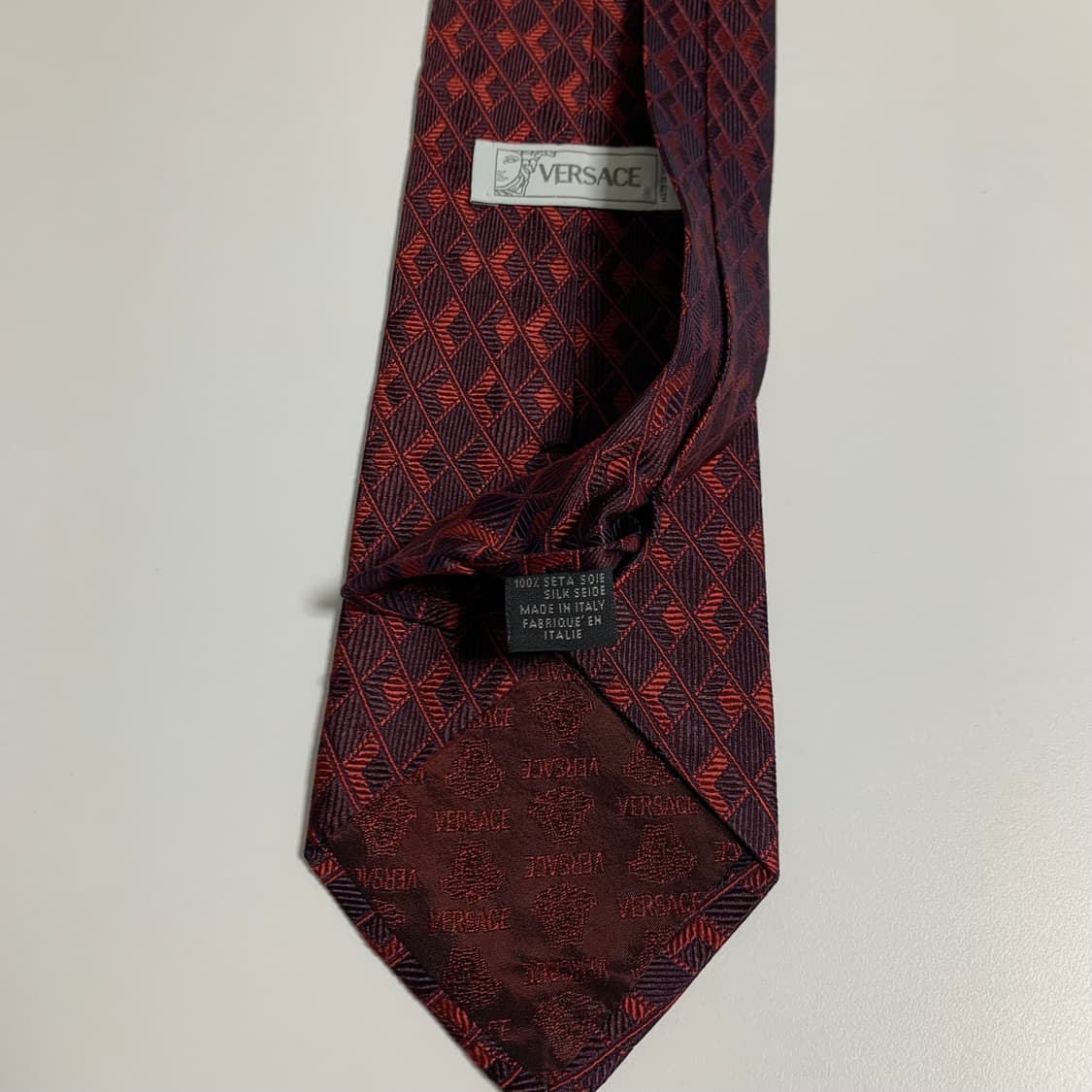 베르사체(VERSACE) 심플로고 클래식 명품넥타이 100실크 이태리 상품이미지7