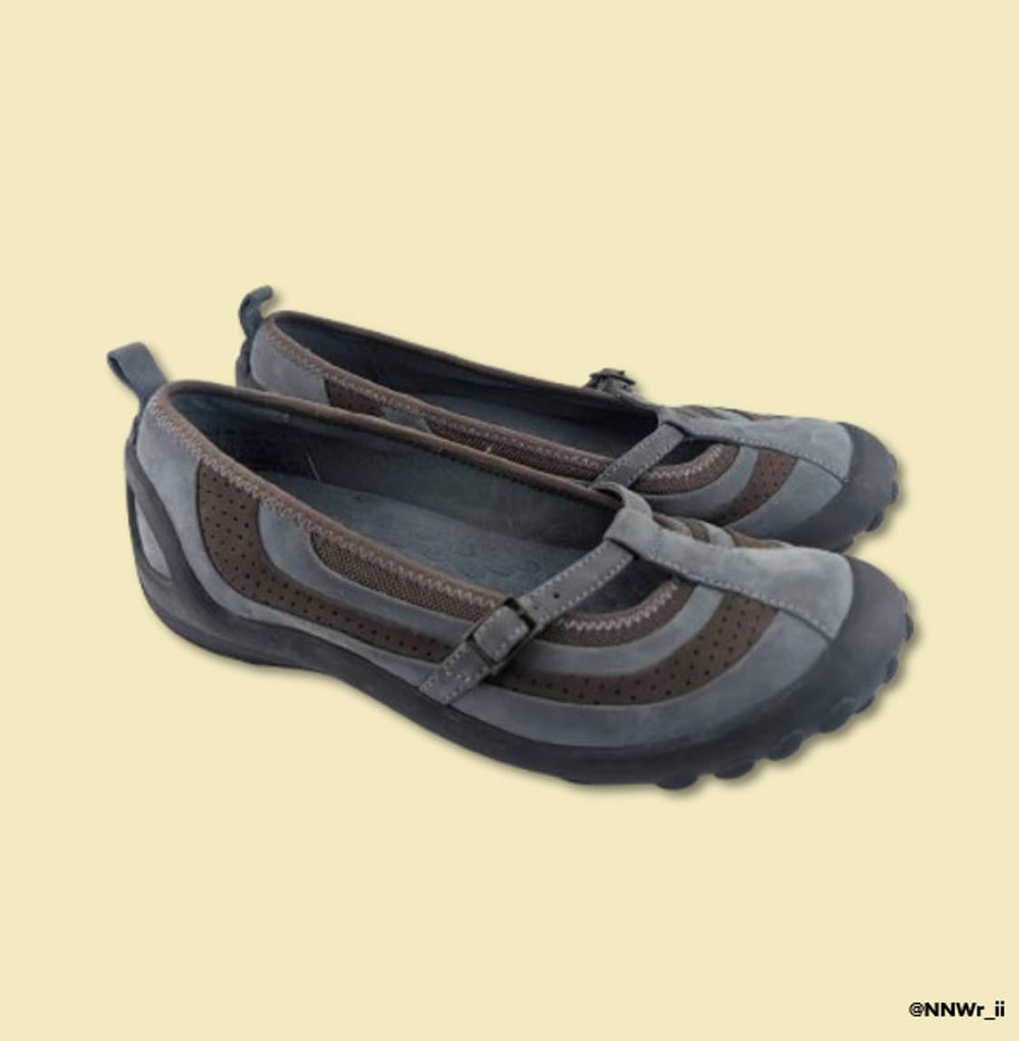 CLRAKS MARY JANE BLUE BROWN 상품이미지2