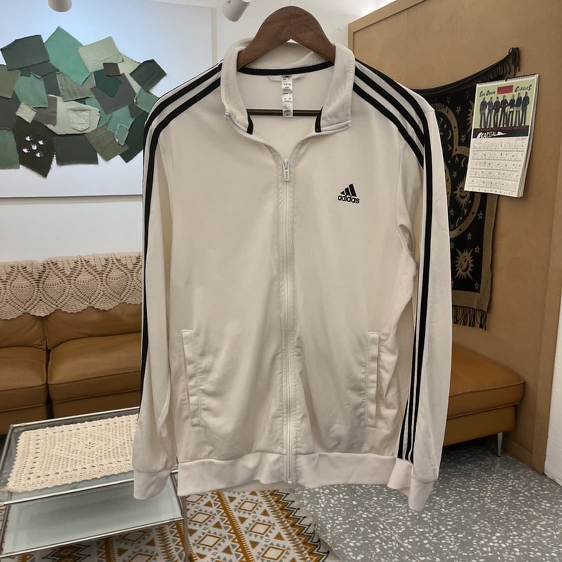 아디다스 빈티지 여리핏 검흰 오레오 져지 집업 2XL C11099 상품이미지3