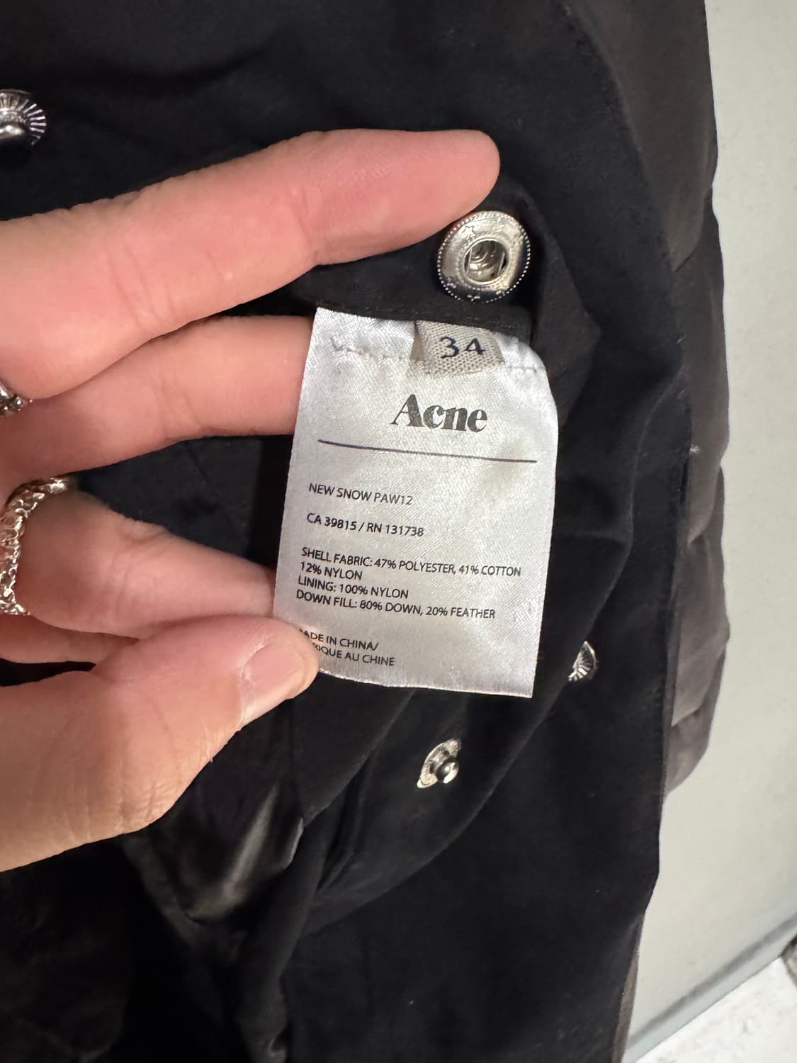 Acne 아크네 스튜디오 더블후드 다운 롱패딩 상품이미지7