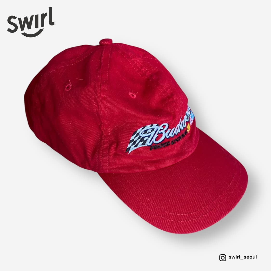 🌊Budweiser Nascar ball cap 상품이미지3