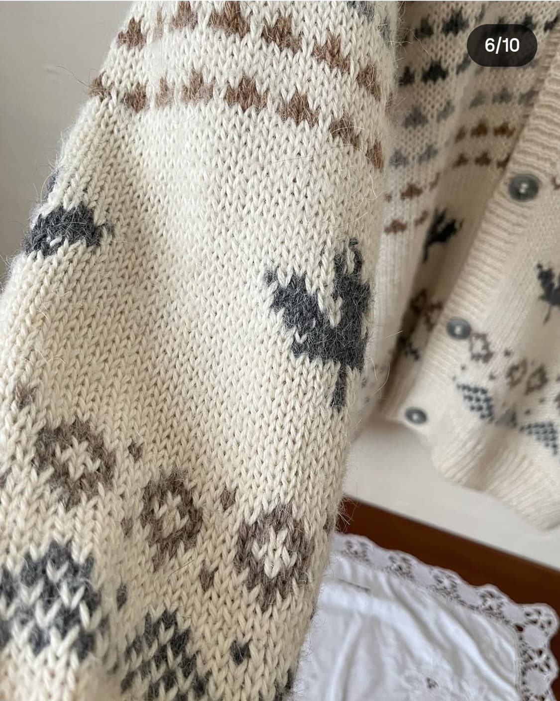 빈티지 캐나다 단풍 니트가디건 상품이미지6