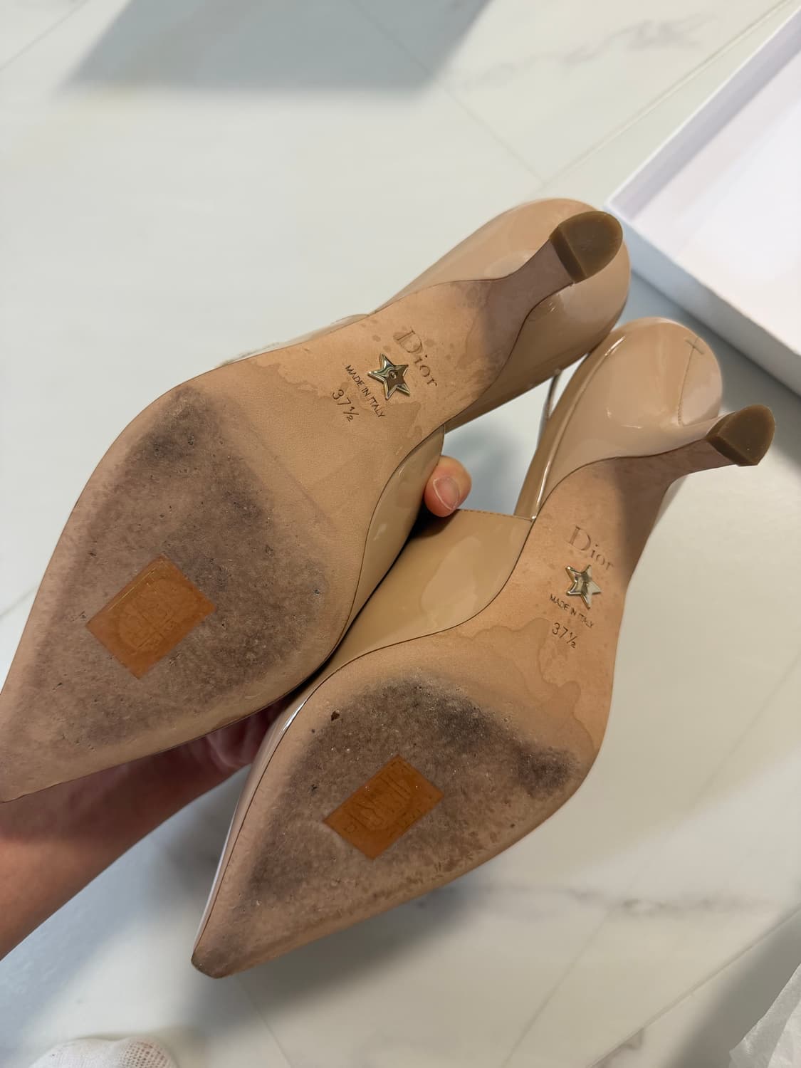 디올 자디올 슬링백 펌프스 베이지 37.5 상품이미지9