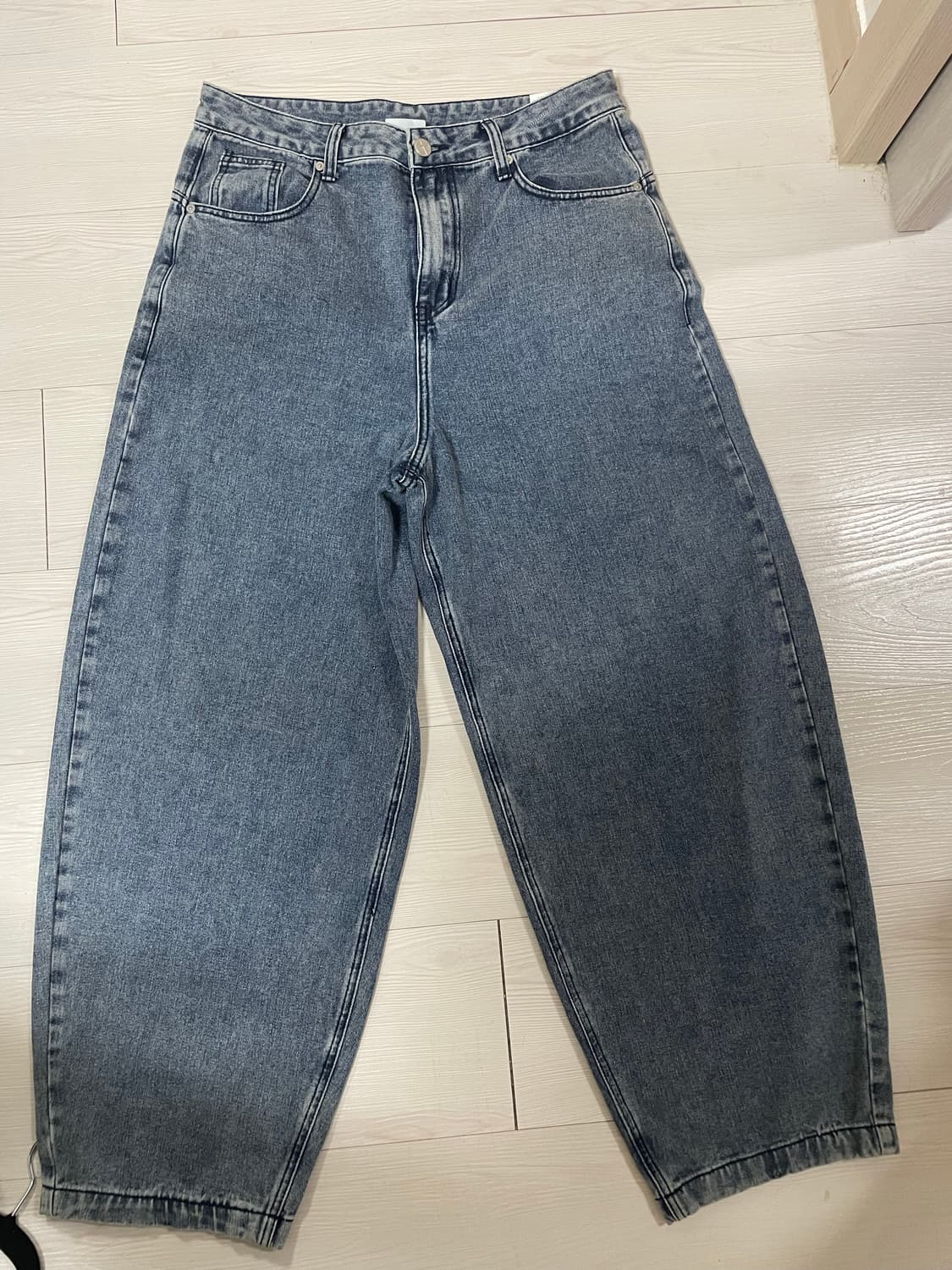 노매뉴얼 RAW VISION DENIM PANTS - WHITE BLUE 상품이미지2