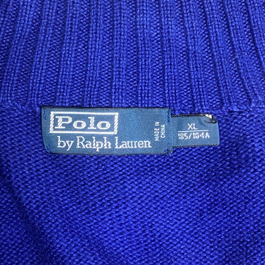 폴로 투웨이 니트 집업 블루 XL 상품이미지7