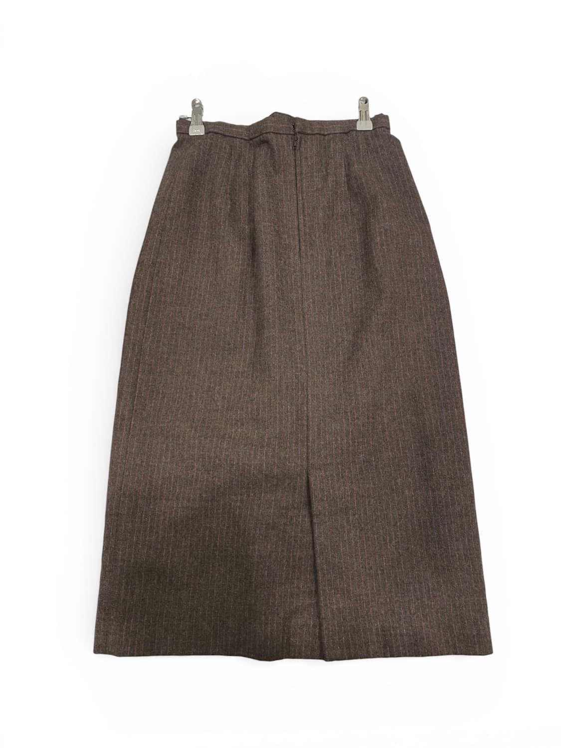 브라운 핑크 스트라이프 울스커트 상품이미지2