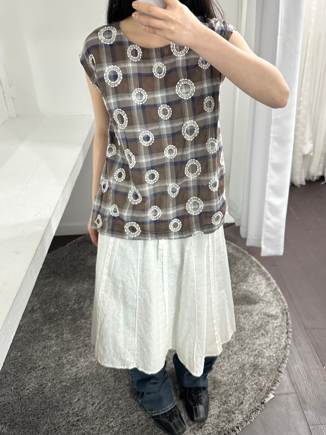 pepper tree mori white skirt 상품이미지2