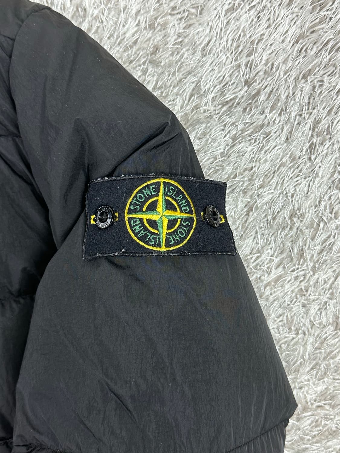 [M] 정품 스톤아일랜드 18FW 크링클랩스 논후드 패딩 블랙 상품이미지4