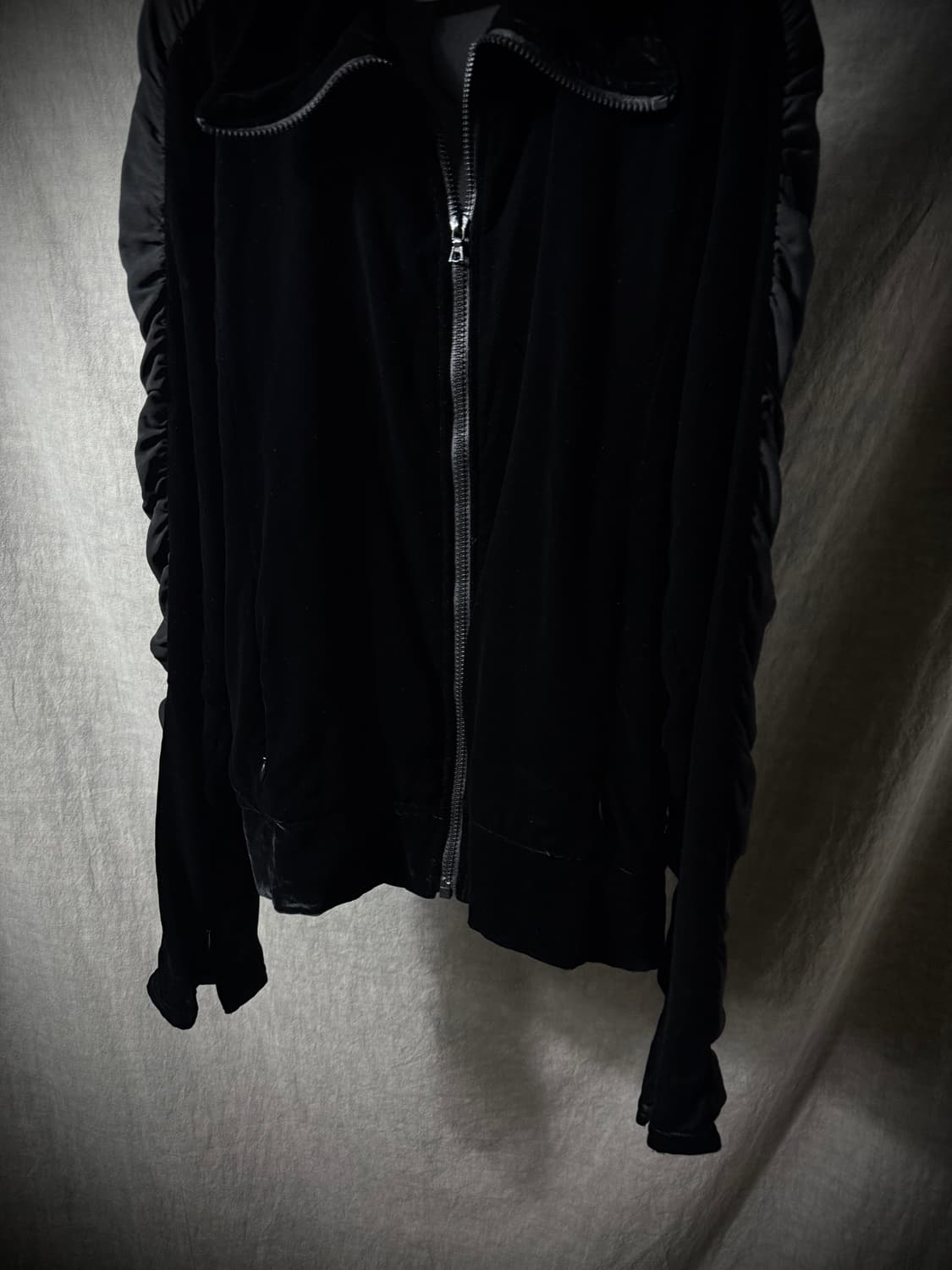 Ripvanwinkle Velour Gathered Arm Zip  상품이미지4