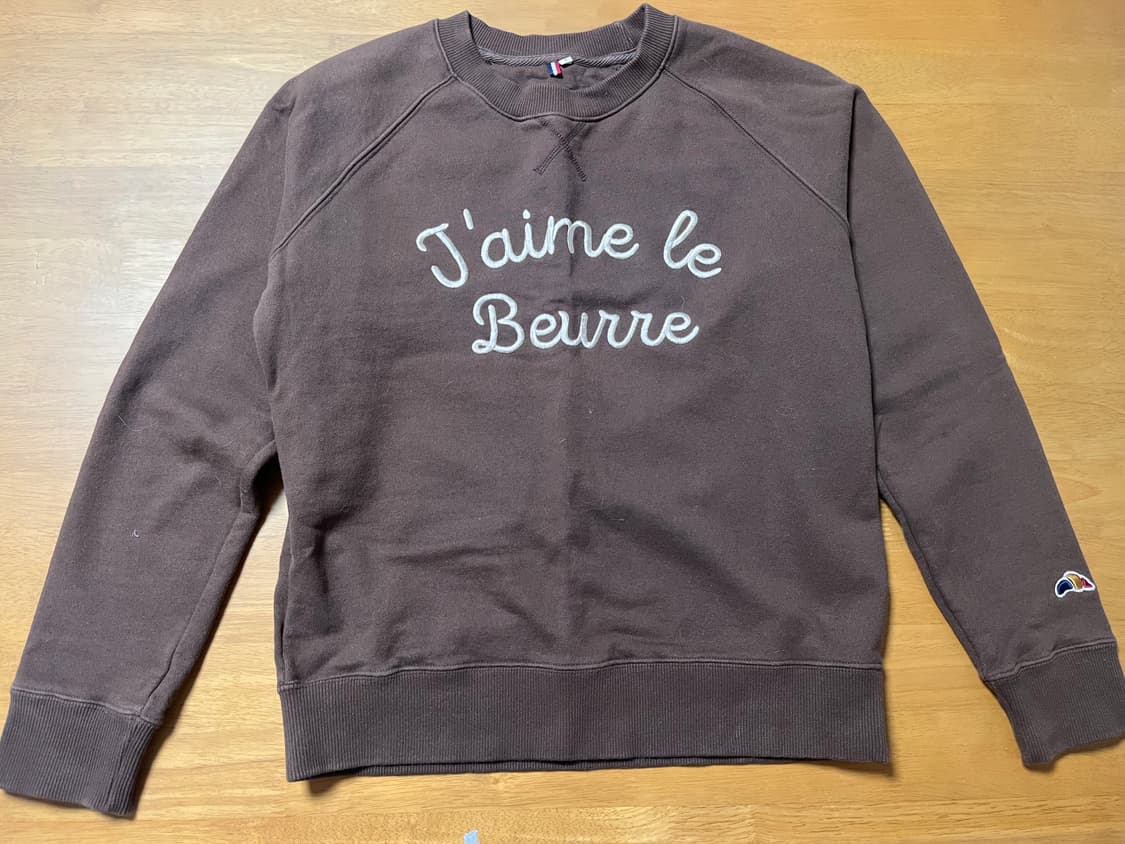 Maniere 마니에르 Beurre 뵈르 브라운 맨투맨_1 사이즈 상품이미지1