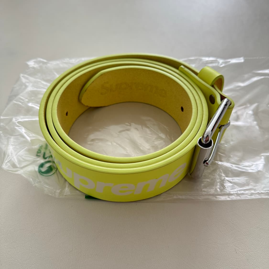 슈프림 리핏 플로레센트 옐로우 L 새상품 상품이미지3