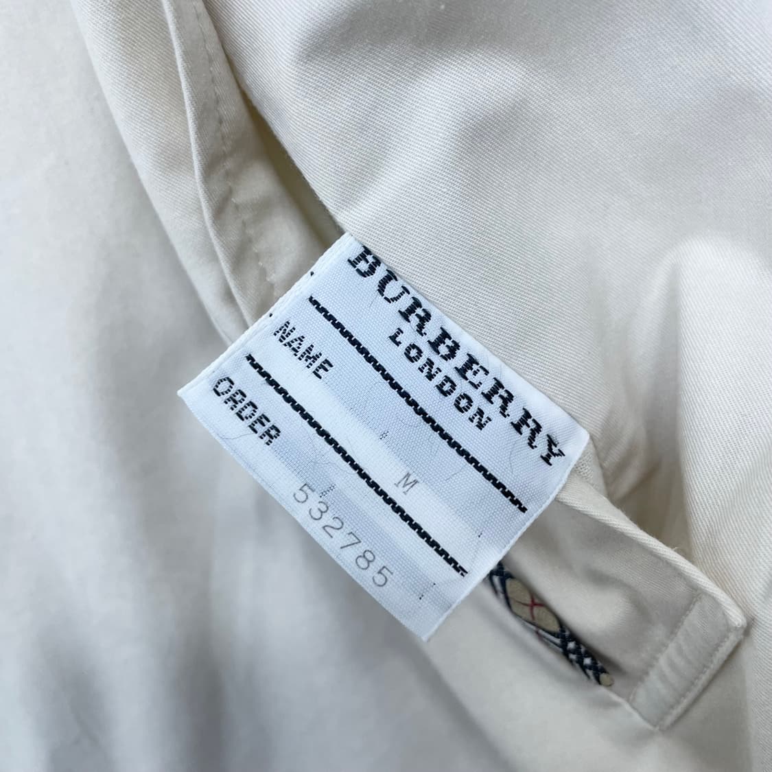버버리 Burberry 런던 해링턴 블루종 자켓 아이보리 상품이미지5