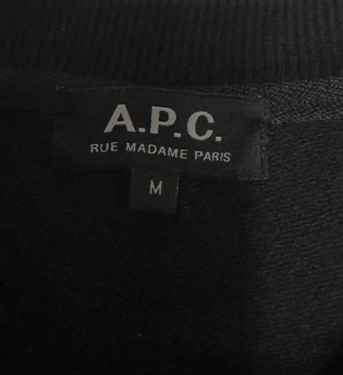 A.P.C. 아페쎄 로고 블랙 맨투맨 상품이미지4