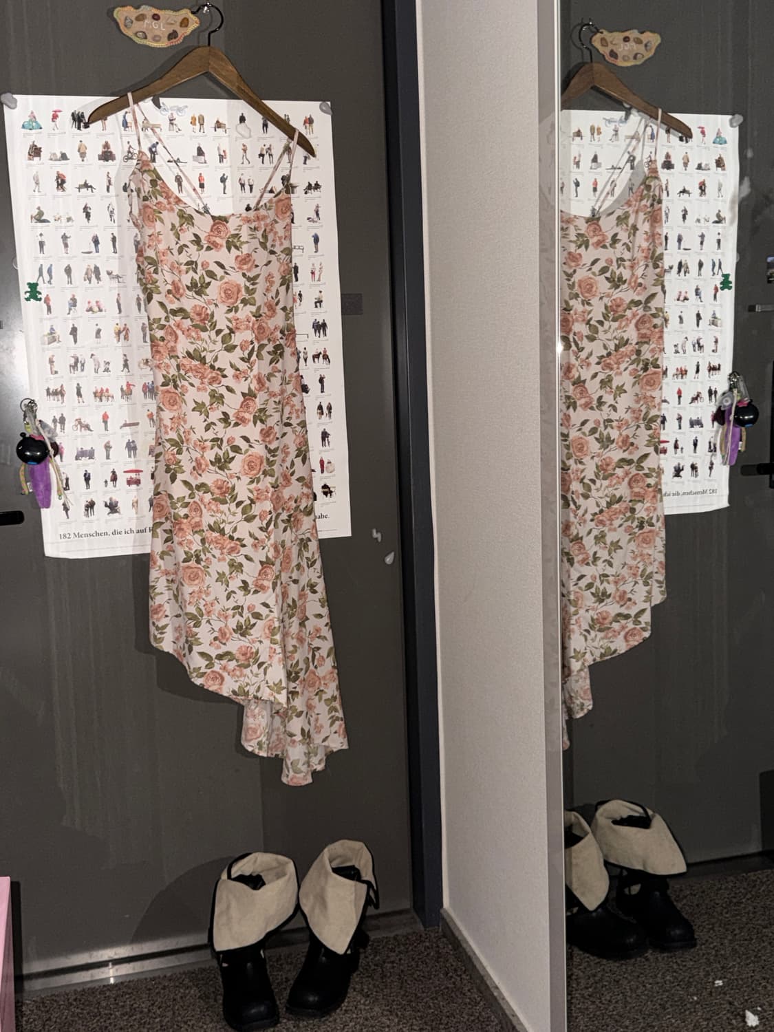 빈티지 플라워 언발 원피스 상품이미지4