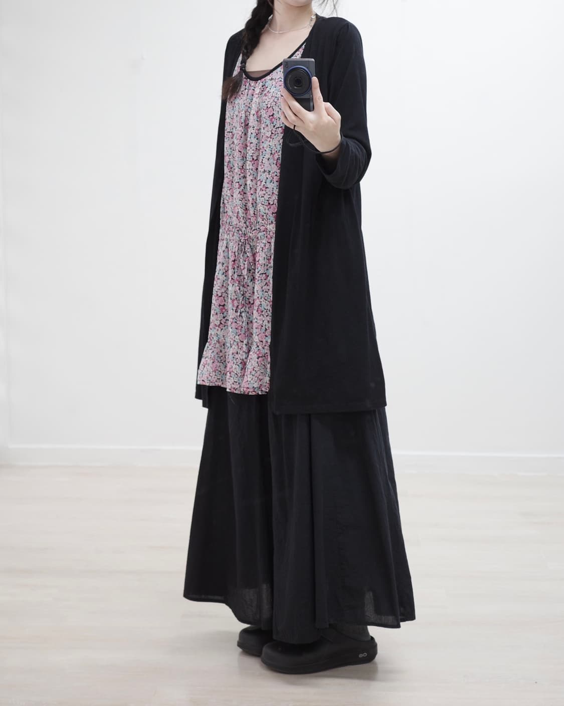 Layered cardian sleeve top  상품이미지4