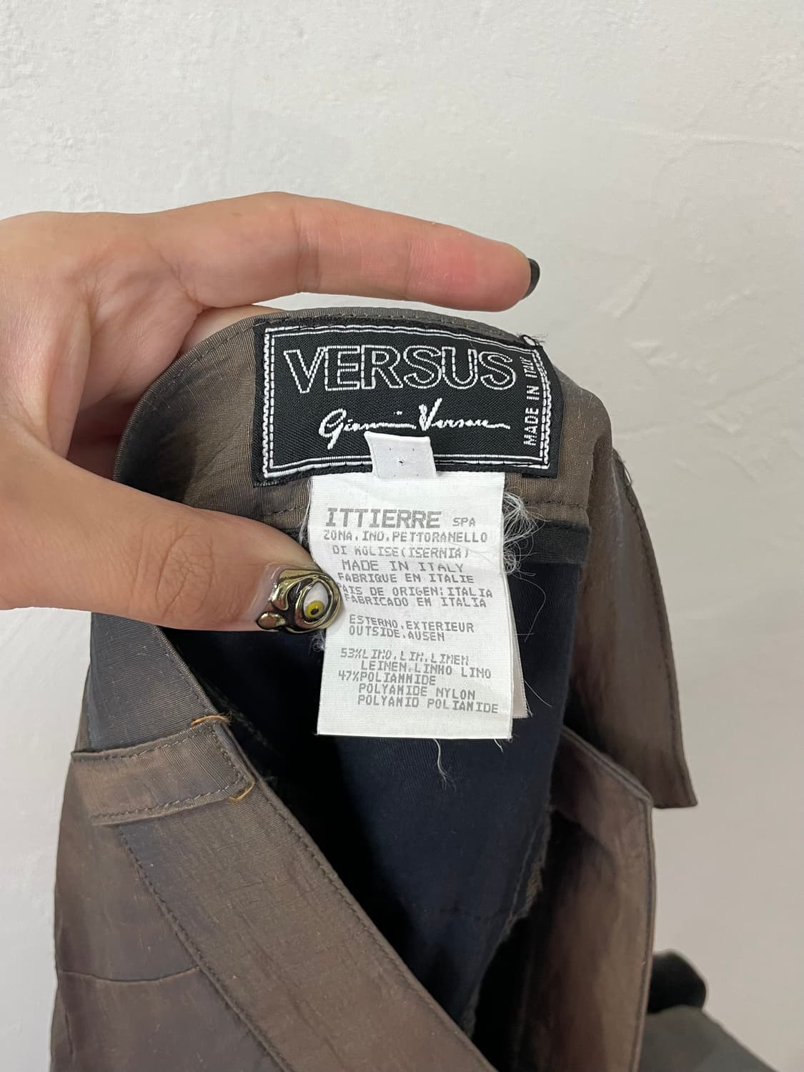 90s 베르수스 베르사체 리넨 블렌디드 트라우저 상품이미지6