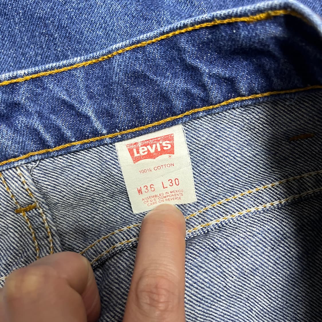 90s 리바이스505 오렌지탭 [34] 상품이미지6