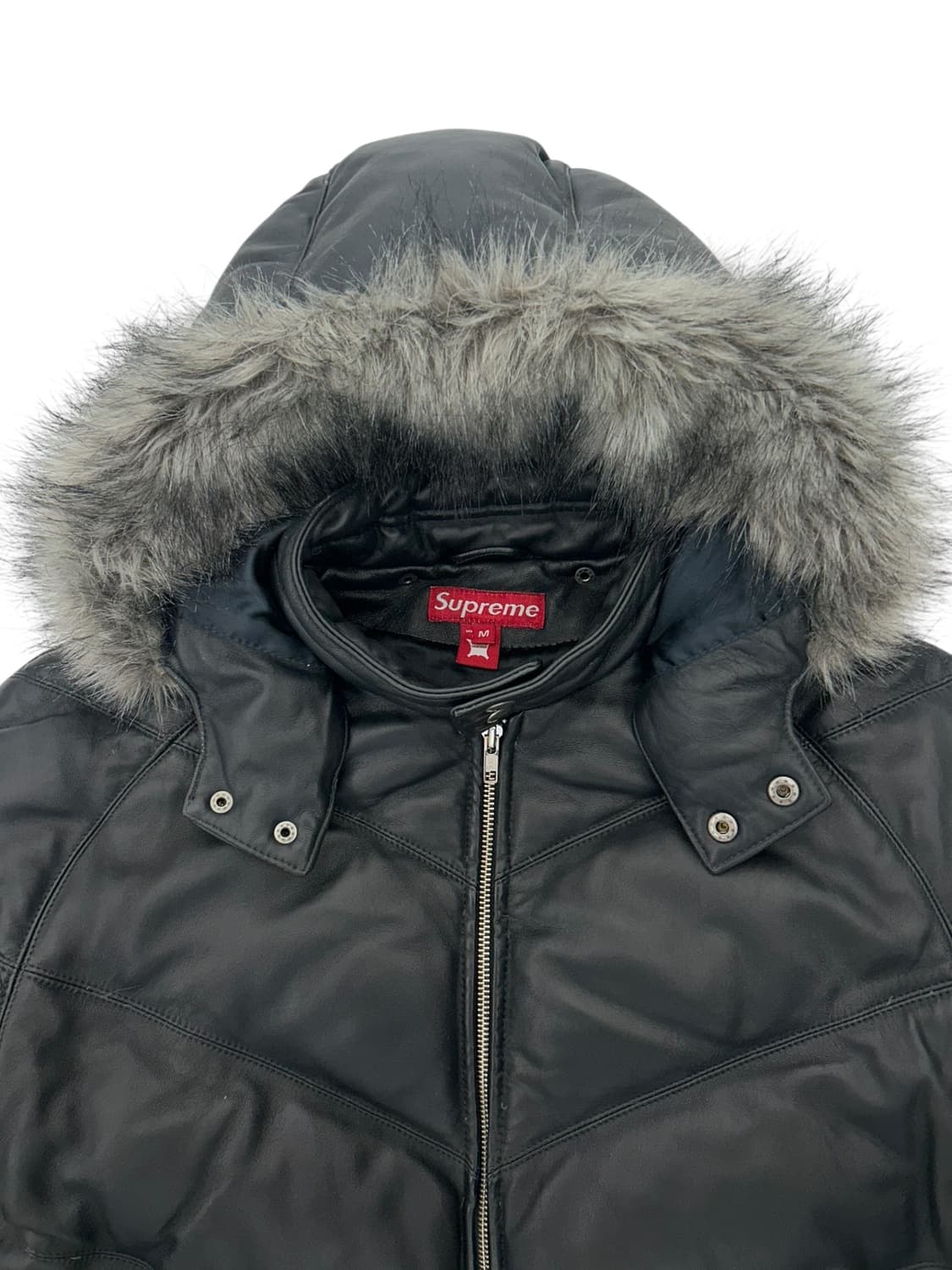 슈프림 05AW 레더 다운 패딩 자켓 상품이미지3