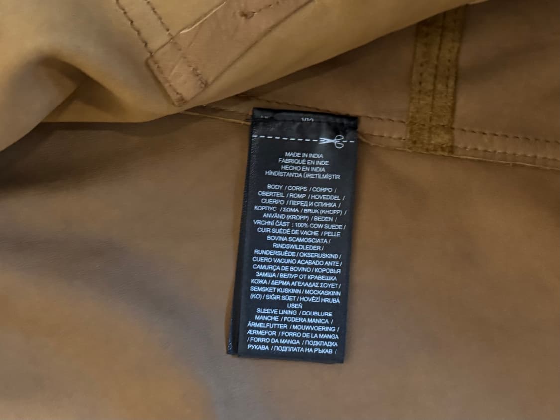 더블알엘  러프아웃 스웨이드 자켓 브라운 L 판매 / L -> M 교환 상품이미지5