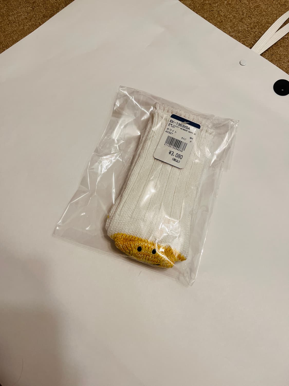 <KAPITAL> 캐피탈 56 피스 해피 힐 삭스 화이트 상품이미지4