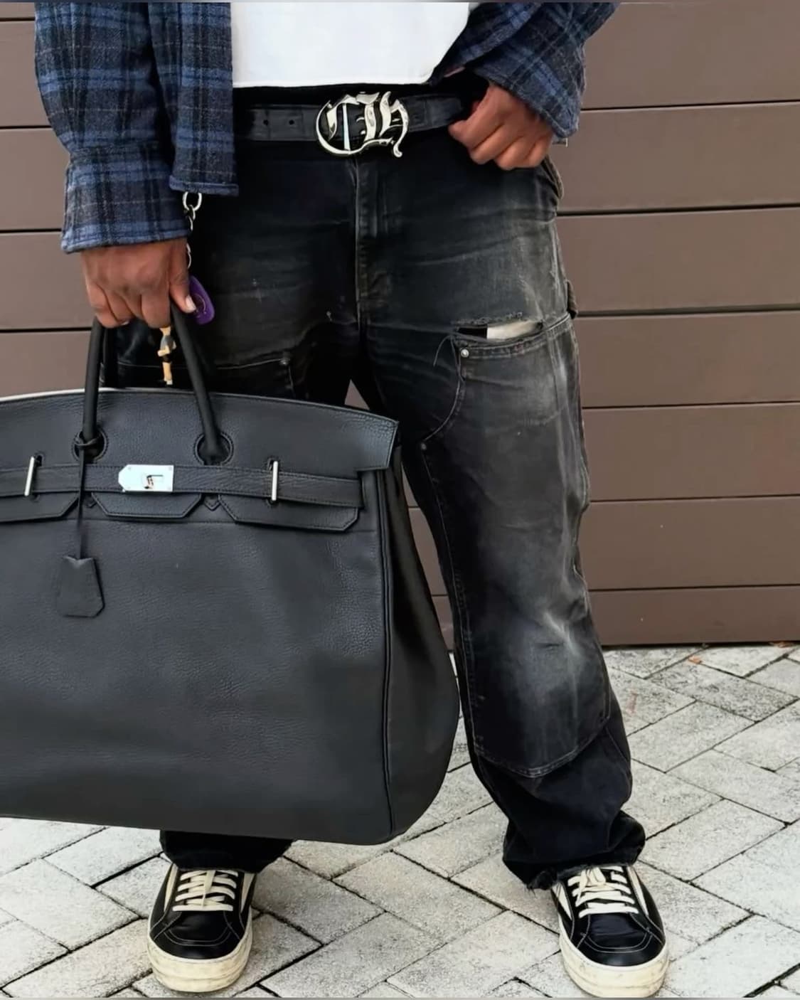 OG USA Made 칼하트 B01 더블니 블랙 칼하트 썩블니 카펜터 상품이미지3